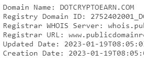 dotcryptoearn.com проверка сайта